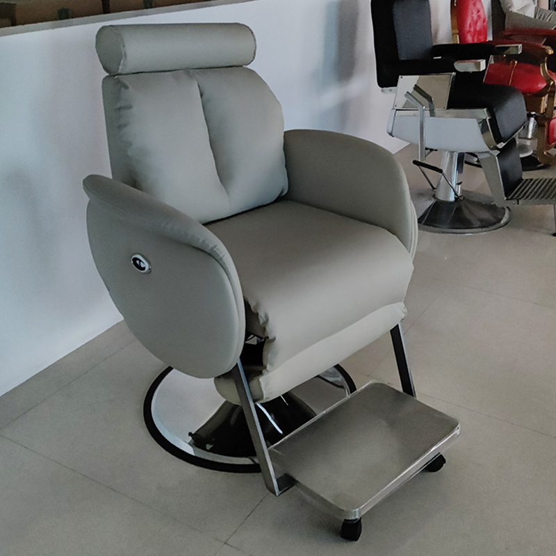 Electric Reclining Barber Salon Chair with