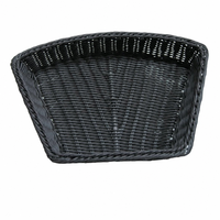 Panier de rangement et de présentation à trois niveaux en rotin PP, fait main, écologique, étanche et peu encombrant pour fruits, légumes et snacks, idéal pour supermarchés