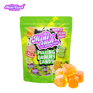 Gomitas Halal Pelables con Sabor a Frutas Reales, Uva y Melocotón, Gomitas con Forma de Animales - Product Image 1