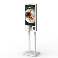 Sistema de Pago con Pantalla Digital LCD para Autoservicio, Menú Digital, Versión de Escritorio para Restaurantes de Comida Rápida