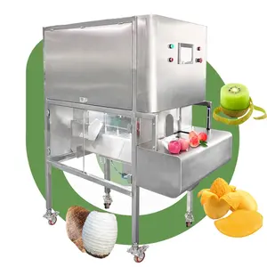 Automatische kommerzielle Frucht Zitrus Apfel Zitrone Haut entfernen Kernent ferner Slicer Peeler Peel Machine