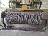 Machine de grenaillage pour fil métallique, machine de détartrage pour bobines d'acier, machine de sablage pour barres de fil