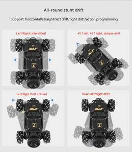 Haute qualité 1/14 alliage radiocommande voiture échelle main geste dérive électrique dérive course hors route 4WD moulé sous pression Rc cascadeur voiture garçons - Product Image 5