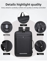 Nouveau Sac à Dos Oxford Unisexe Grande Capacité pour Affaires et Loisirs, Double Bretelles, Multifonctionnel, Extensible, Respirant