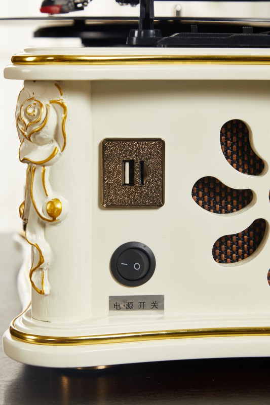 Factory MINI supply Classic Wooden Radio Gramophone Luxury Retro Vinyl Phonograph Record Player