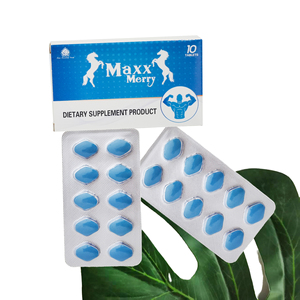 Pastillas azules energéticas para hombres adultos en caja, tabletas de suplemento para la fertilidad masculina, soporte de larga duración para el rendimiento y vitalidad masculina - Product Image 1