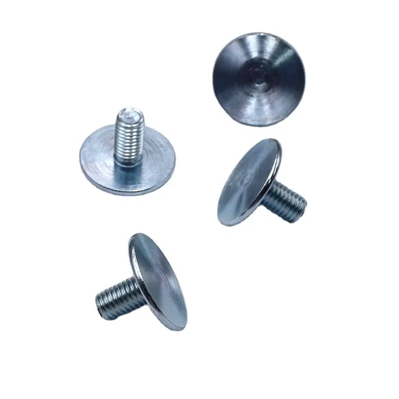 Carbon steel blue and white zinc round head screw Flat head screw