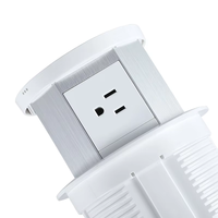 Eingebaute Wasserdichte USB-C Pop-up-Steckdose mit 15W Kabelloser Ladestation 4 AC-Steckdosen für Küchenarbeitsplatten