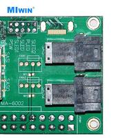 MIWIN Kundenspezifischer Hersteller Liefert Festplatten-Backplane SAS SATA3 12 Gbit/s SFF-8643 zu SFF-8644 Festplatten-Backplane für Server-Nutzung