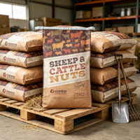 Sac d'emballage vintage imprimé en PP tissé laminé BOPP pour aliments du bétail, 25 kg, haute résistance à la traction, résistant à l'humidité, pour l'emballage des aliments pour moutons et bovins