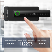 Serrure de porte intelligente en verre sans cadre numérique biométrique électrique de bureau moderne Tolink