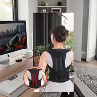 Correcteur de posture réglable en nylon avec logo personnalisé pour le soutien du dos, la protection des épaules et des clavicules, et la correction des oedèmes et des hallux valgus