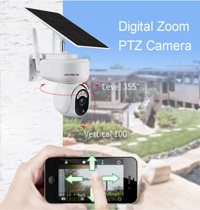 3,5W Energiesparende PIR-Bewegungserkennung Solarkamera 1080P IP66 Wasserdicht Aufladbar 4G/WLAN Solar-CCTV - Product Image 4