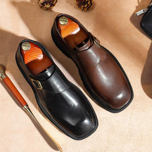 Chaussures plates décontractées et habillées pour hommes en cuir véritable respirant, légères, antidérapantes, idéales pour les affaires et les mariages en extérieur - Product Image 3