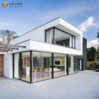 Porte coulissante en aluminium certifiée NFRC, à rupture de pont thermique, insonorisée, économe en énergie, coupe-vent, double vitrage personnalisé pour balcon