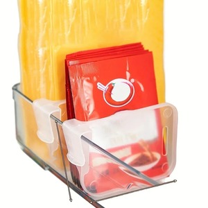 Diviseurs de rangement robustes et transparents pour réfrigérateur, compartiments ajustables pour économiser de l'espace dans les armoires de cuisine - Product Image 2