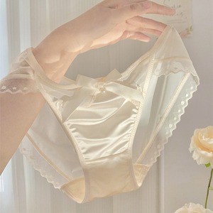 セクシーなレースサテン下着,通気性メッシュ女性の純粋なコットン - Product Image 1