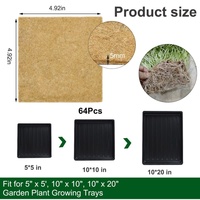 Tapis de culture de chanvre en feutre de jute biodégradable écologique Tapis de germination de graines de microgreens naturels Emballage textile