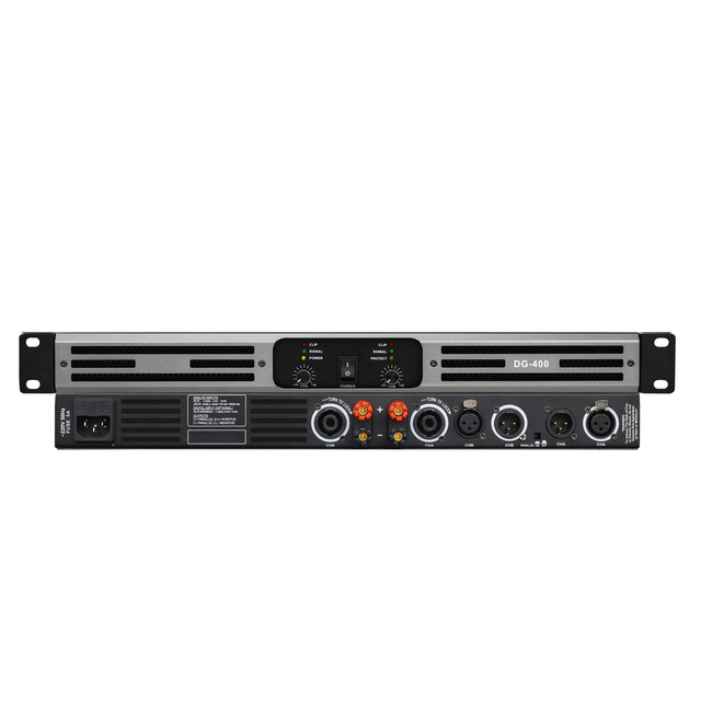 DG400 Professional 1U Digital Amplifier 4x400W Low-Power Excellent Sound Quality for KTV Use