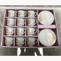 Service à café et à thé en céramique de 12 tasses de style européen tasse et soucoupe