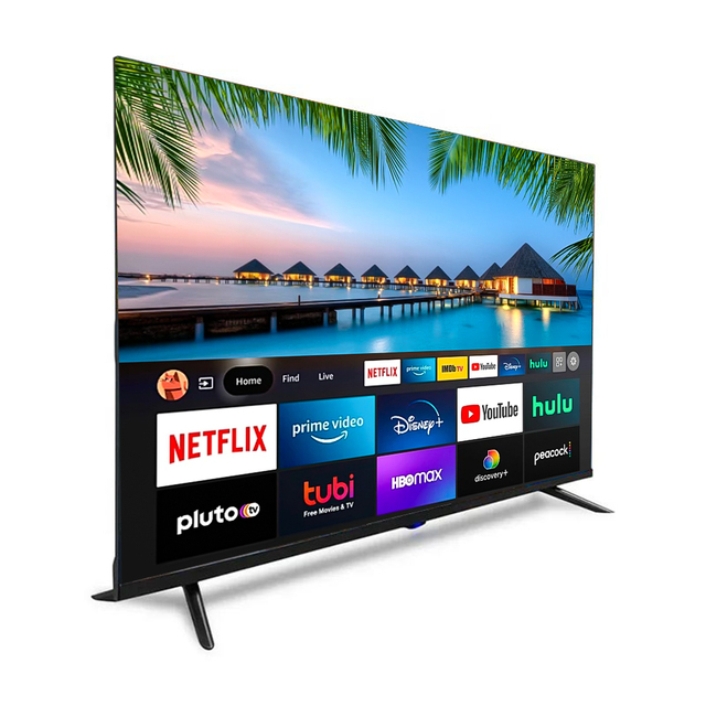 Mini Led Tv 24-110" 4K UHD Ultra Slim Frameless Smart LED TV, Google Smart System, Television for Home Living Room Entertainment