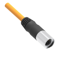 Connecteur circulaire aviation IEC M17 7 broches 17 broches mixte puissance et signal, protection IP67, 600V 8A, câble de 2m