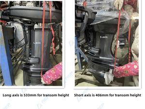 703cc YAMABISI 40HP <span class=keywords><strong>2</strong></span> Zamanlı Uzun/Kısa Şaftlı Dıştan Takma Motorlu Tekne Motoru - Product Image 4