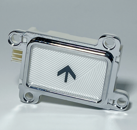 Elevator Parts square White Elevator Button, Suitable for COP/LOP Outbound Call Operation Panel