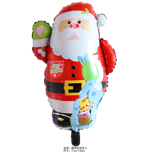 Nouvelle arrivée main tremblante en forme de père noël de noël décoration feuille d'hélium ballons - Product Image 1