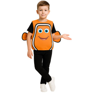 Kids Clownfish <b>Costume</b> Nemo Character Halloween Outfit For Boys Spring 2025 - Product Image 3