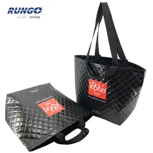 Fashion Laminated Nonwoven Padded Quilted tote bag for Shopping