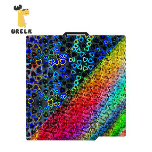 แผ่นสร้างเอฟเฟกต์3D สำหรับ bambu A1ห้องแล็บ/X1C/X1/X1E/P1P/P1S เครื่องพิมพ์3D สองด้าน3D รูปหัวใจสีรุ้งเรียบ - Product Image 1