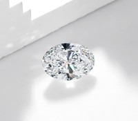 Diamantes Melee CVD HPHT Cultivados en Laboratorio, Forma Ovalada, Corte Excelente, Color VVS E, Perforados con Láser, 1 Quilate MOQ, Marca Excellent Jewels