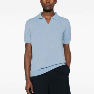 เสื้อยืดคอโปโลแขนสั้นสำหรับผู้ชาย, เสื้อคอตตอนระบายอากาศ - Product Image 1