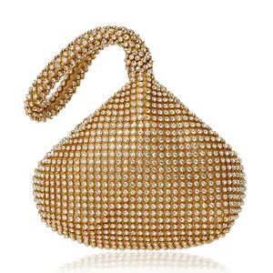 Diomo — sacs à main avec strass pour femmes, pochettes de jour souples, sac à main en argent noir or cristal pour fête de mariage, nouvelle collection