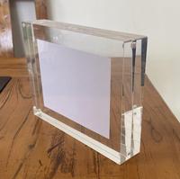 Cadre photo magnétique en acrylique 5x5" 4x4 " - Cadre photo carré en acrylique résistant
