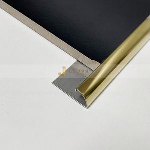 Perfil de Acero Inoxidable Pulido Personalizado EX146 para Piso, Moldura Moderna con Borde en Forma de Arco para Interiores Elegantes, Accesorios Metálicos para Azulejos - Product Image 5