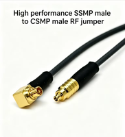 Connecteur RF à angle droit CY150-SSMP-KW/CSMP-K-200 plaqué or 50 Ohm, assemblage de câble coaxial flexible pour tests haute fréquence