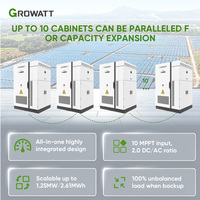 Système de stockage d'énergie hybride commercial tout-en-un Growatt à refroidissement liquide RISE 261H-XH 50-125kW 261kWh 2.61MWh