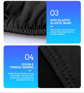 Áo phủ xe ô tô cao cấp, chất liệu vải thun spandex siêu mềm, in logo tùy chỉnh, giặt được, chống nhăn, chống bụi trong nhà dành cho xe Benzo BMW - Product Image 5