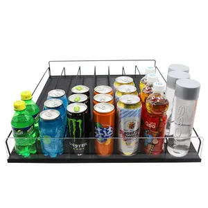 Auto-feed Cooler Display Rack Drink Metal Shelf Roller Track Rolling Shelf