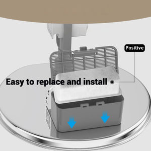 Sıcak satış sessiz pompa kablosuz şarj LED hafif paslanmaz çelik akıllı sensör otomatik Pet su çeşmesi <span class=keywords><strong>APP</strong></span> ile - Product Image 5