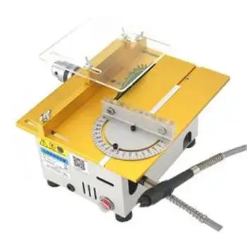 Multifunctionele Mini Tafelcirkelzaag Voor Handgemaakte Houtbewerking Draaibank, Polijstmachine En Grinder