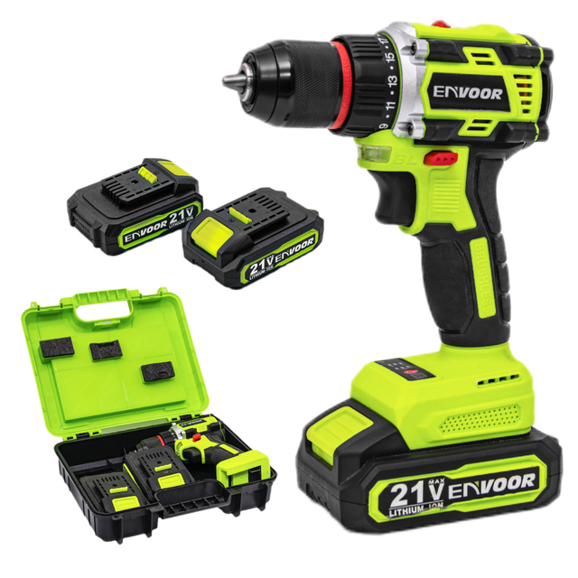 Equipped With Multiple Wireless Power Tools Handheld Electric Drills 21V Rechargeable Lithium Battery Chargers