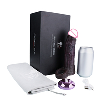 ORALSX Manchon vibrant noir pour l'agrandissement du pénis, Fournisseur en gros de jouets sexuels pour adultes, Extenseur de pénis à 10 vitesses de vibration pour hommes