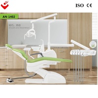 Ensemble complet de fauteuil dentaire motorisé portable avec repose-genoux ergonomique, éclairage LED RGB et équipement dentaire complet