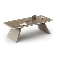 Table de conférence exécutive moderne haut de gamme en MDF pour bureau, école, hôpital - Table de réunion de luxe pour salle de conseil