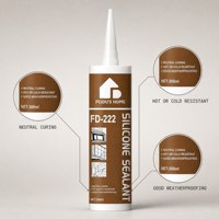 Scellant silicone neutre monocomposant FEIDU'S HOME FD-222 300ml, résistant à la chaleur et au froid, imperméable, pour toiture, salle de bain, travaux du bois