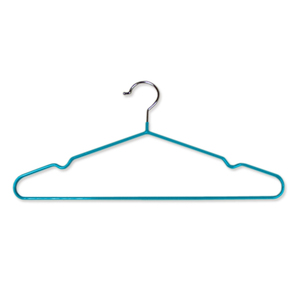 Wholesale Solid Triangle 400x200mm Guest Room Suit Display PVC Coated Wire Durable Metal Space Saving Clothes <b>Hanger</b> - Product Image 1
