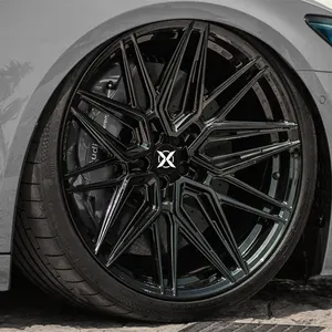 Deep Concave 5x112 Wheels High Performance Forged Car Aluminum Alloy 18 Inch Black for Audi A6 A4 Rs8 CNC Custom Logo Accepted
